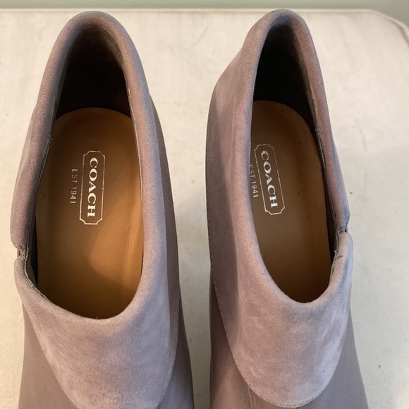Coach Annika grey leather booties - Picture 16 of 16